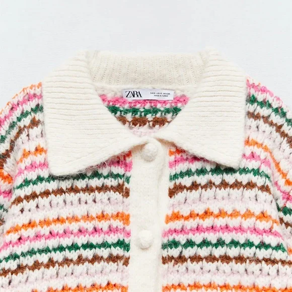 Zara knit cardigan🌈 - Picture 5 of 7